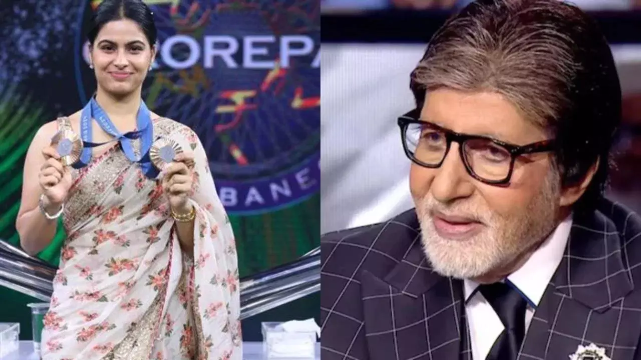 KBC 16: हॉट सीट पर ओलंपियन मनु भाकर, बिग बी को सुनाया डायलॉग
