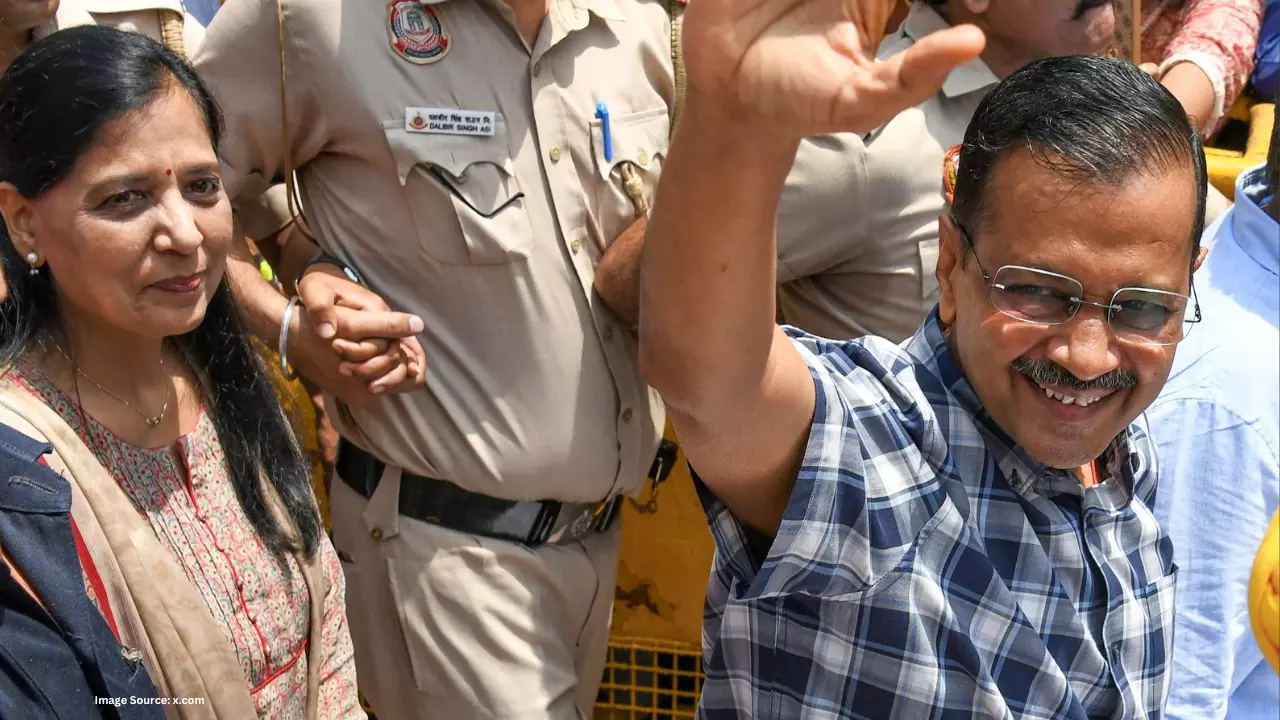 तिहाड़ जेल से बाहर आए अरविंद केजरीवाल, कहा- मेरे खून का कतरा-कतरा देश के लिए