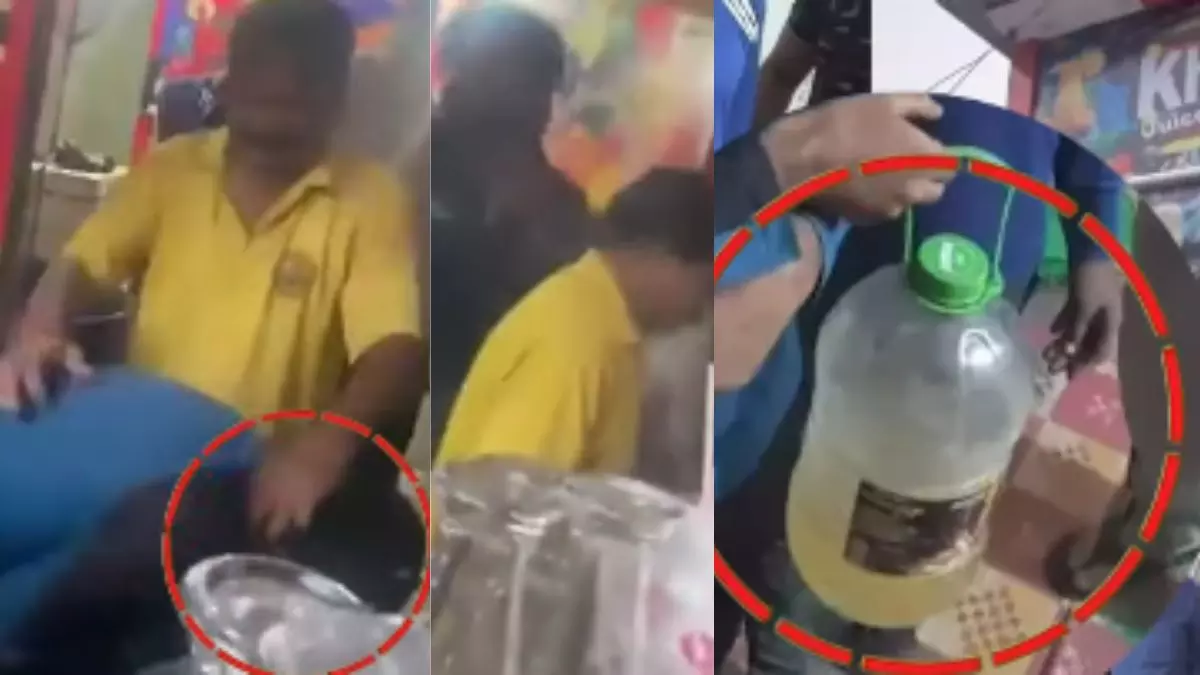 जूस दुकानदार की घिनौनी हरकत, स्वाद खराब आने पर लोगों को यूरिन मिलाने का चला पता; लोगों ने पुलिस को सौंपा