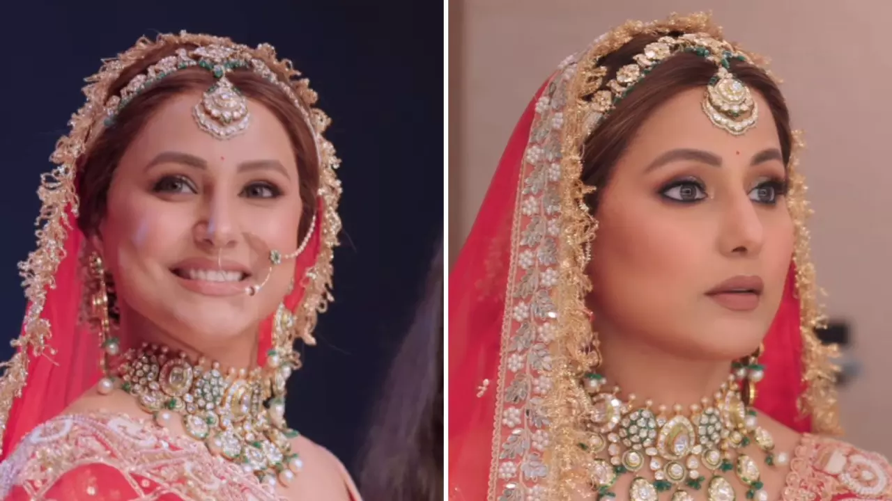 ब्राइडल लुक में Hina Khan ने लूटी रैंप वॉक पर महफिल, फैंस ने कहा -स्ट्रांग गर्ल आगे बढ़ती रहो