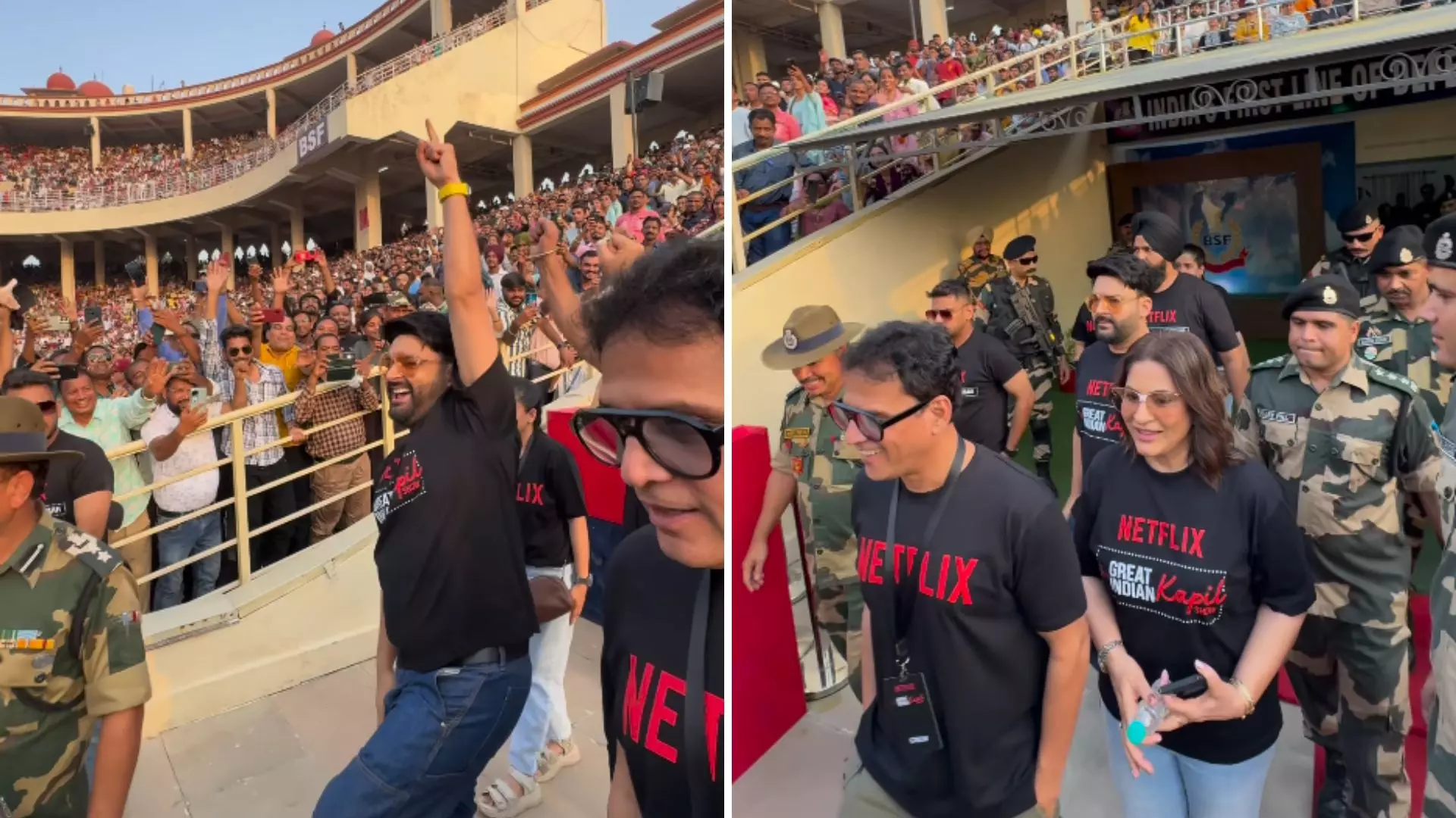 अटारी-वाघा बॉर्डर पर पहुंची The Great Indian Kapil Show की टीम, दिखाई मुंबई से अमृतसर की जर्नी