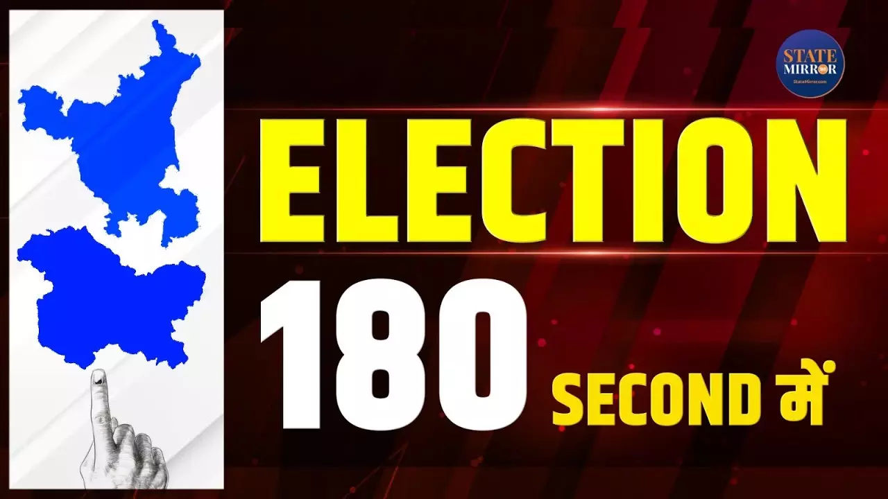 Election 180 Second में: हरियाणा और जम्मू-कश्मीर चुनाव से जुड़ी हर बड़ी खबर