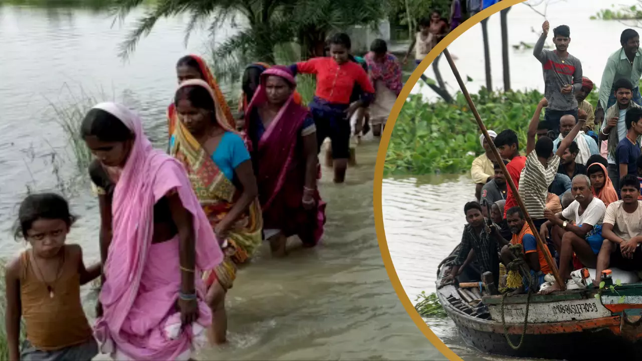 बिहार में नदियों का रौद्र रूप, कोसी और बागमती का टूटा बांध, बाढ़ से इन जिलों की स्थिति खराब