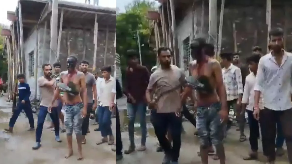 MP News : पहले किया मुंह काला, फिर पहनाई जूतों की माला..वीडियो वायरल