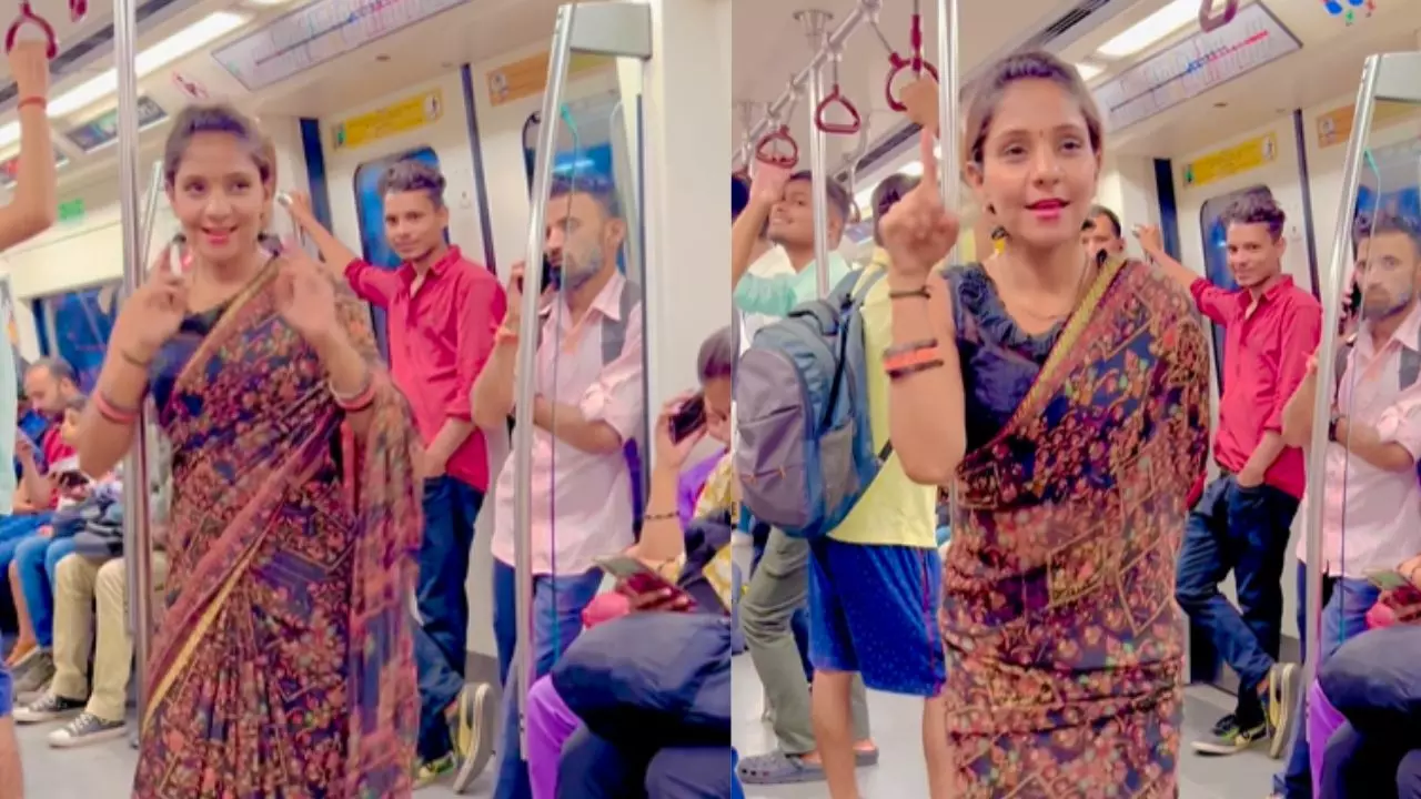Delhi Metro में बिल्लो रानी गाने पर थिरकी लड़की, लोगों ने कहा- मैडम आप में है कमाल का टैलेंट