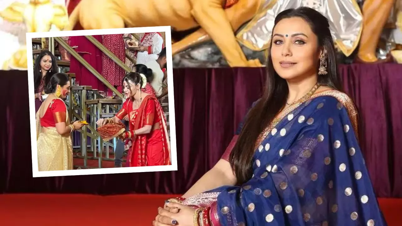 Rani Mukerji के पैर छूते नजर आईं Sharlin Chopra, एक दूसरे को लगाया सिंदूर