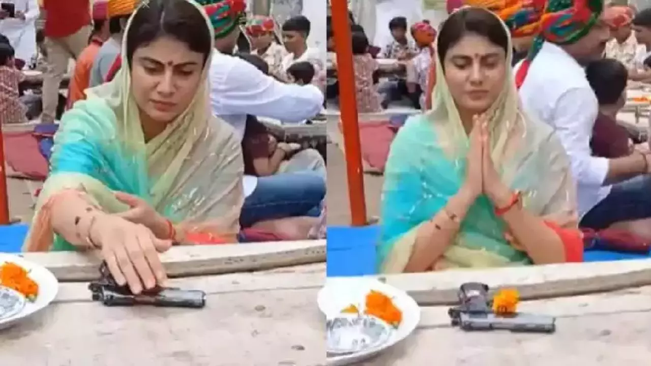 जडेजा की पत्नी ने दशहरे पर की शस्त्र पूजा, वीडियो देख फिदा हो जाएंगे आप!