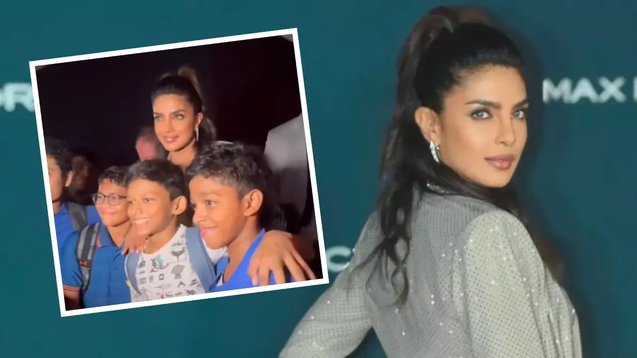 नन्हें फैंस के साथ Priyanka Chopra ने क्लिक करवाई तस्वीरें,अपने हंबल नेचर से ग्लोबल स्टार ने जीता दिल