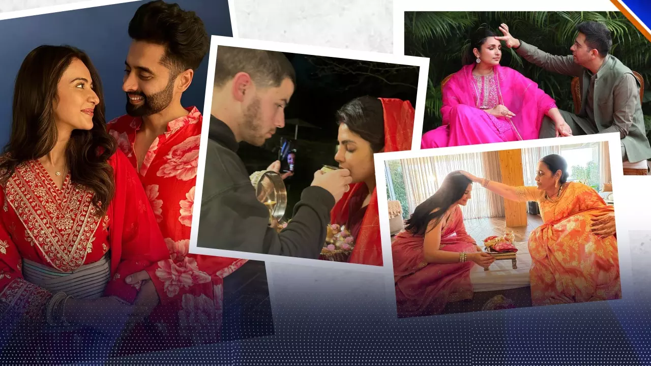 Karva Chauth 2024 : Katrina Kaif ने लिया सास का आशीर्वाद तो Priyanka Chopra ने फिल्मी स्टाइल में खोला व्रत