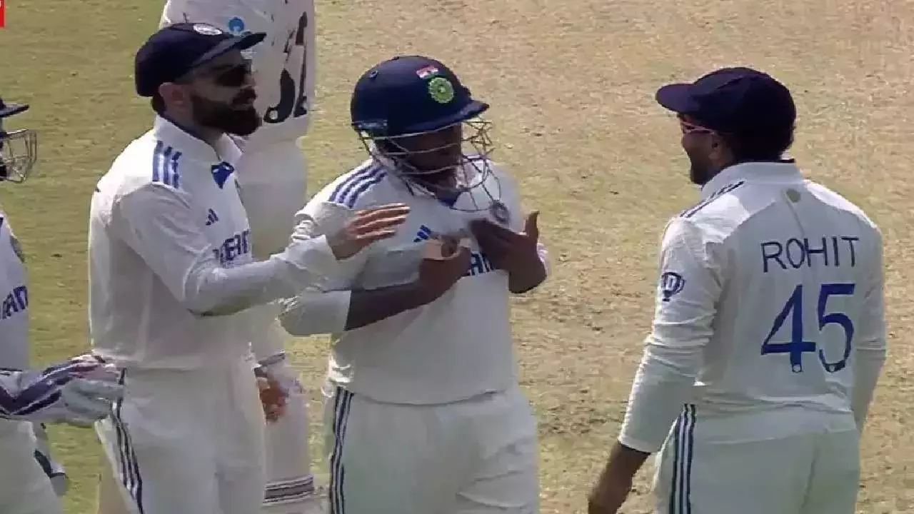 सरफराज खान की जिद्द के आगे रोहित को लेना पड़ा DRS, और भारत को मिल गया विकेट,  Video