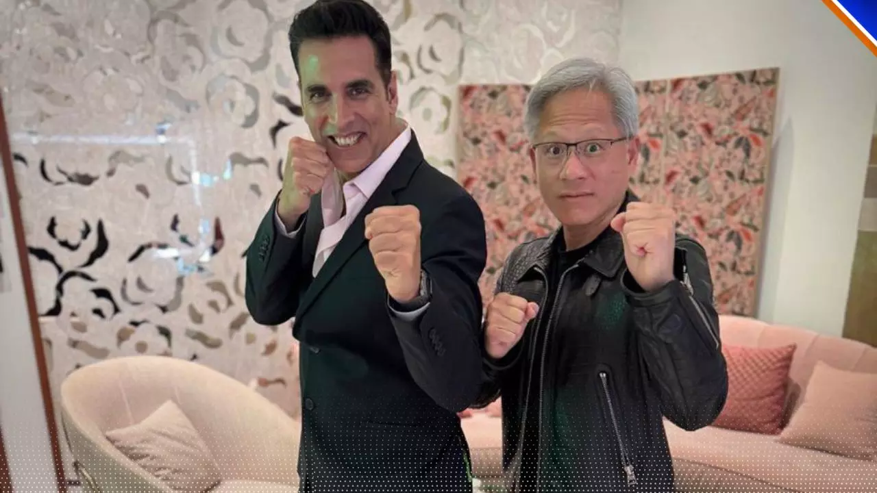 अक्षय कुमार ने Nvidia के CEO जेन्सन हुआंग से मुलाकात की, AI के अलावा इस विषय पर की बात