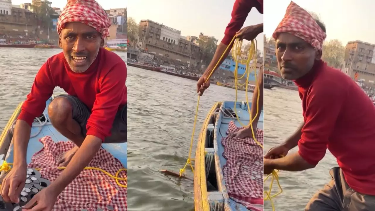 वाह रे जुगाड़! नदी में चुंबक फेंककर शख्स ने निकाले हजारों सिक्के, Video हुआ वायरल