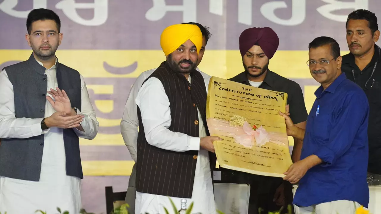 सीएम मान ने 10 हजार सरपंचों को दिलाई शपथ, पंजाब को दिलाएंगे ड्रग्स मुक्ति