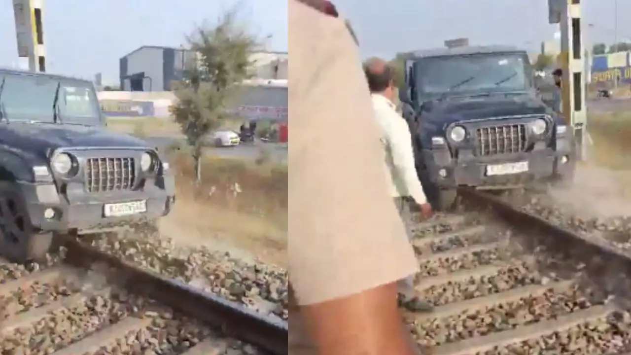 रील बनाने का ये कैसा तरीका! ट्रैक पर चढ़ा दी थार, Video हुआ वायरल; आरोपी गिरफ्तार