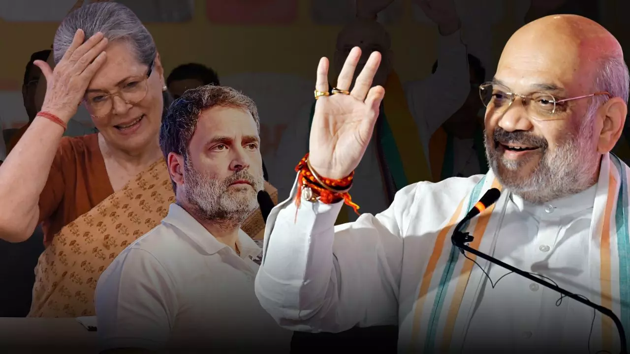 सोनिया जी आपका राहुल विमान 21वीं बार हो जाएगा क्रैश, महाराष्ट्र रैली में अमित शाह का हमला; देखें VIDEO