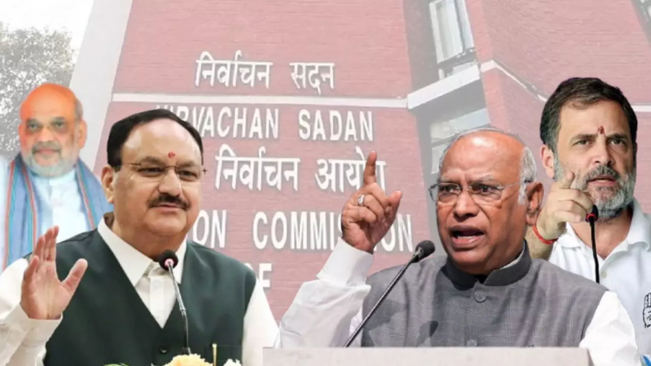 चुनाव आयोग की सख्ती, जेपी नड्डा और खरगे को लेटर; स्टार प्रचारकों के खिलाफ हुई थी शिकायत