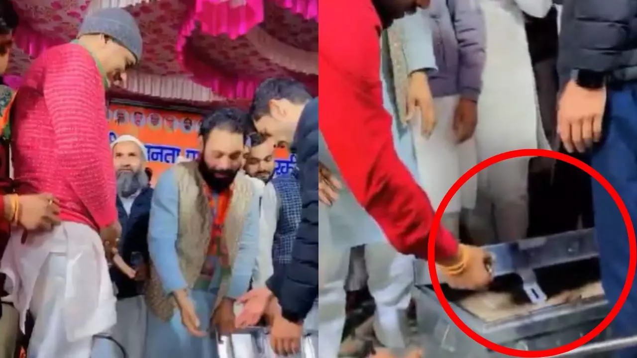 नोट बराबर नेता जी! मुस्लिम समुदाय ने BJP उम्मीदवार को पैसों से तोला; देखें VIDEO