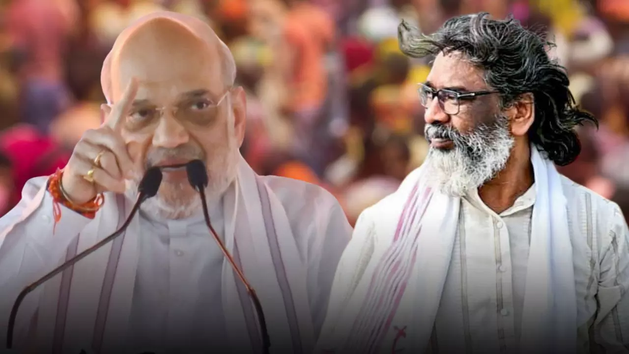 मुसलमानों को गुपचुप आरक्षण देने की प्लानिंग, गृह मंत्री अमित शाह ने सीएम हेमंत सोरेन पर लगाया आरोप