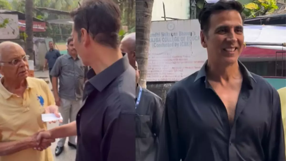 अक्षय कुमार ने सीनियर सिटीजन से की टॉयलेट पर चर्चा, वोटिंग का महत्व भी समझाया, Video वायरल