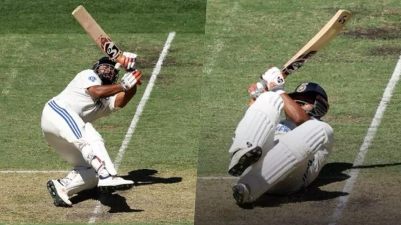 Ind Vs Aus: जमीन पर लेटकर ऋषभ पंत ने लगाया तूफानी छक्का, Video देख हो जाएंगे हैरान
