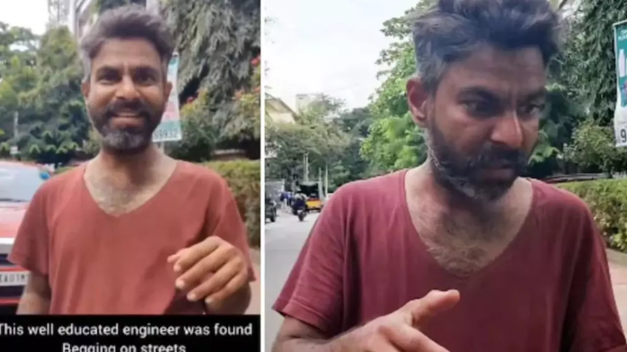 अब सड़क ही मेरा घर है, गर्लफ्रेंड खोने के गम में भिखारी बना इंजीनियर, Video Viral