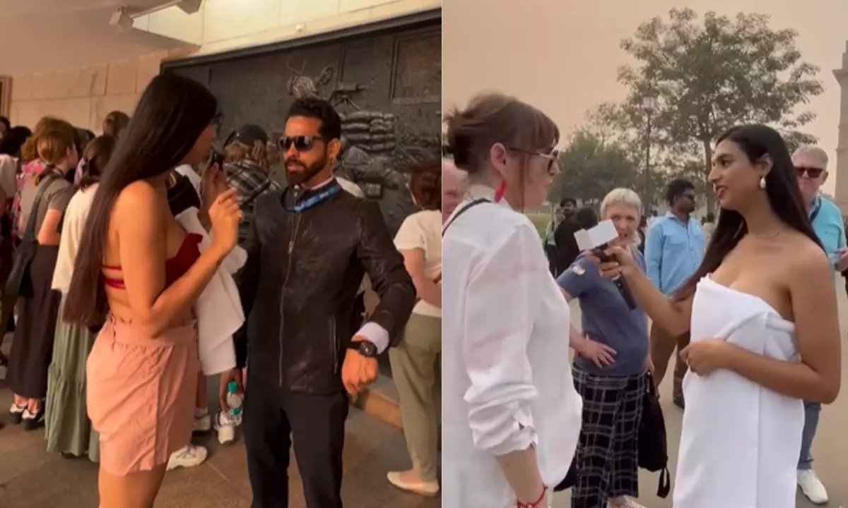 देखना था कि विदेश की तरह भारत में भी लड़की..., इंडिया गेट टॉवल वीडियो पर अब सन्नति मित्रा ने दी सफाई