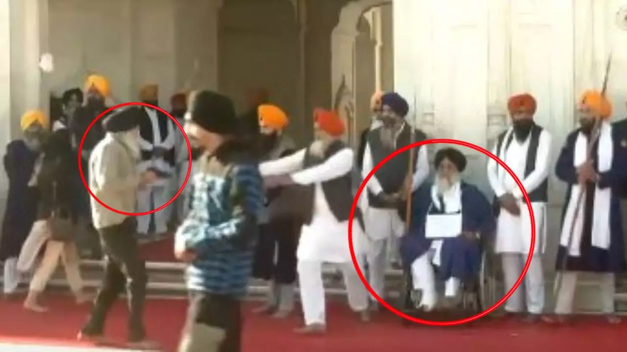पहरेदार बने थे सुखबीर सिंह बादल, तभी एक शख्स ने चला दी गोली...हमले का VIDEO