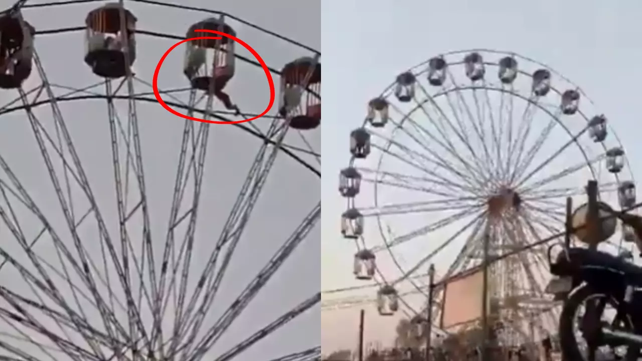 झूले से फिसली लड़की हवा में लटकी! फिर ऐसे बचाई गई जान, देखें खौफनाक VIDEO