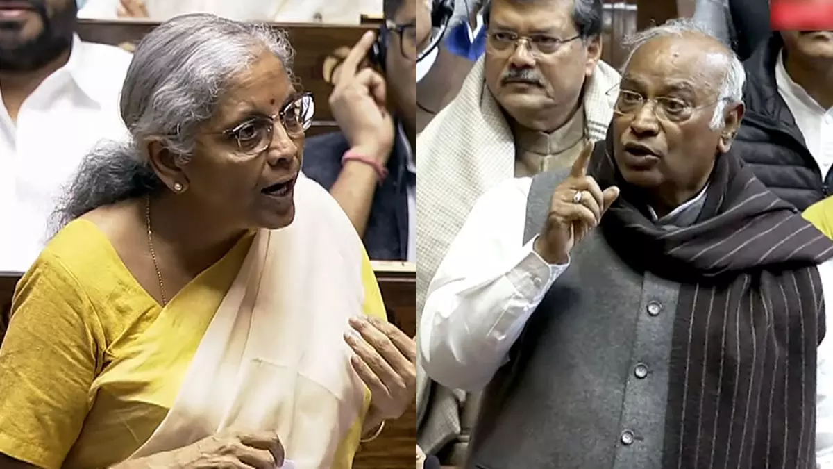 इंग्लिश अच्छी है, लेकिन काम अच्छे नहीं हैं..., राज्यसभा में खरगे-सीतारमण में जुबानी जंग इंग्लिश अच्छी है, लेकिन काम अच्छे नहीं हैं..., राज्यसभा में खरगे-सीतारमण में जुबानी जंग