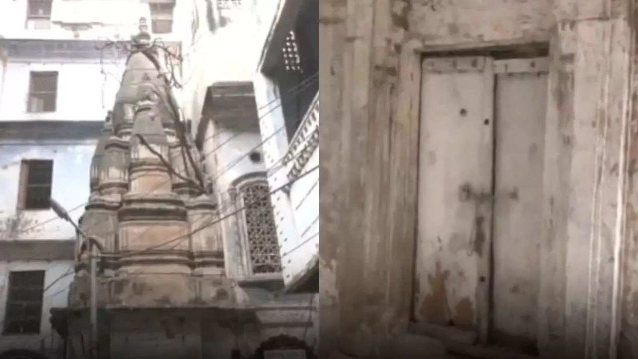 संभल के बाद वाराणसी! 70 साल से बंद मंदिर को फिर से खोलने की मांग, पुलिस फोर्स तैनात | VIDEO