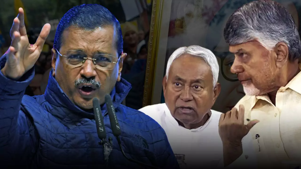 आंबेडकर से प्यार तो BJP का छोड़ो साथ... हंगामे के बीच केजरीवाल ने नीतीश-नायडू को लिखा लेटर