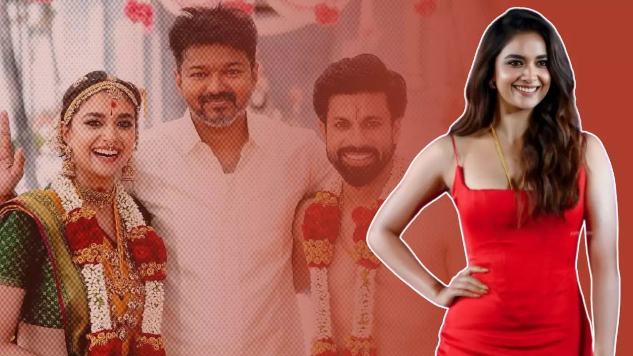 Keerthy Suresh ने शेयर की थलापति Vijay संग तस्वीर, एक्ट्रेस ने इस अंदाज में फ्लॉन्ट किया मंगलसूत्र