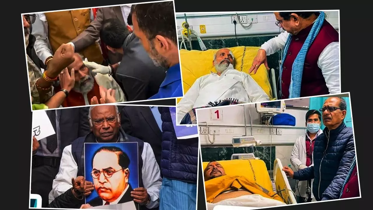 देश में आंबेडकर पर धक्कामार सियासत ! किस पार्टी ने क्या कहा? देखें VIDEO
