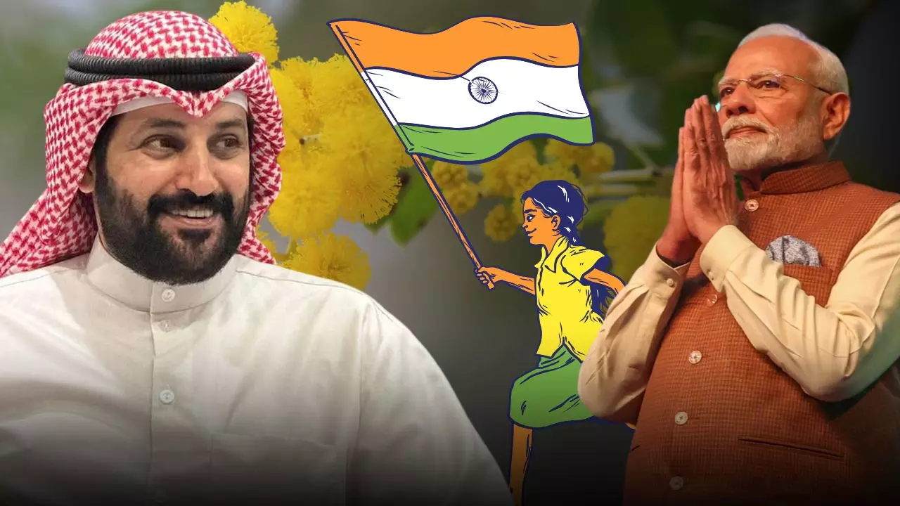सारे जहां से अच्छा हिंदुस्तान हमारा...जब हला मोदी में कुवैती सिंगर ने किया भारत का गुणगान | VIDEO