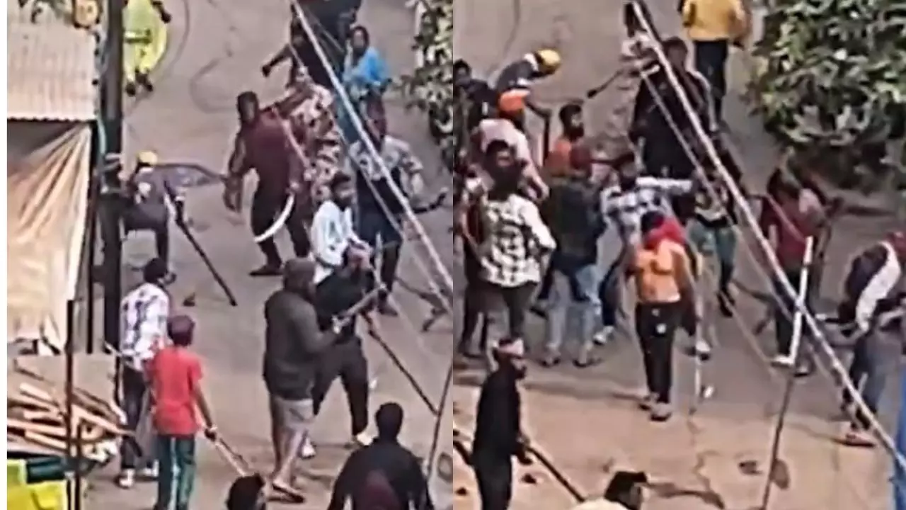 लहराई गई तलवारें, जमकर हुआ पथराव, भोपाल की सड़कों पर तनाव, दो पक्षों की लड़ाई में 6 घायल