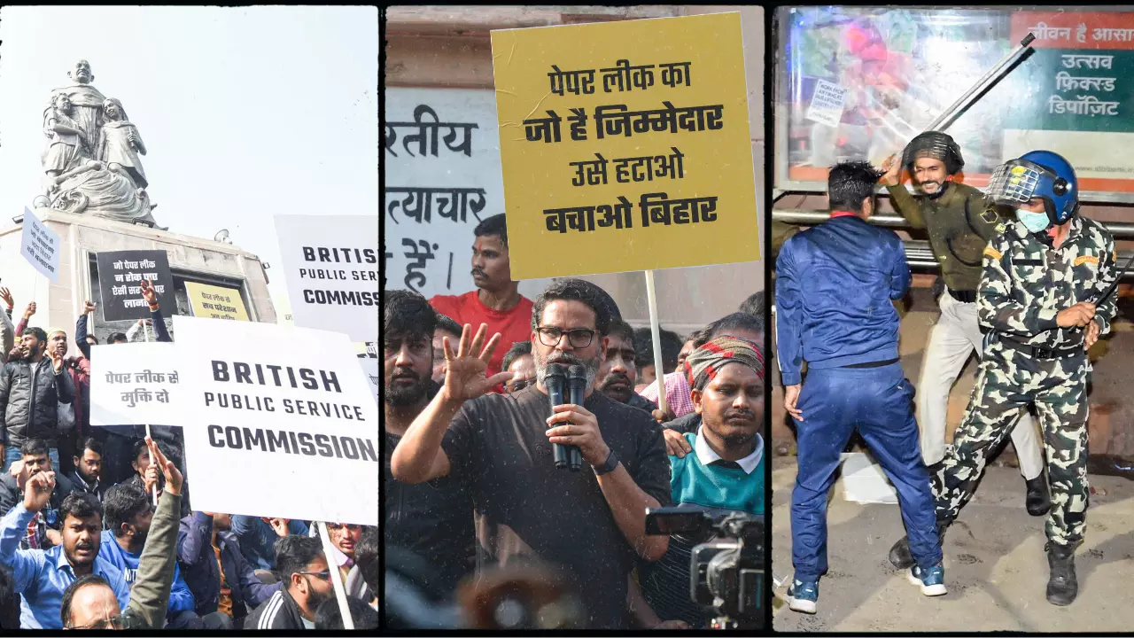 पानी की बौछार और लाठीचार्ज, PK समेत 21 पर मामला दर्ज, आज बिहार बंद, BPSC प्रोटेस्ट के 5 VIDEO