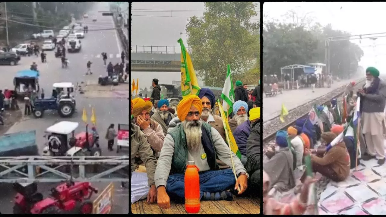 160 ट्रेनें रद्द, दुकानें बंद, सड़कें जाम... प्रदर्शनकारी किसानों के पंजाब बंद से 5 VIDEO | LATEST UPDATE