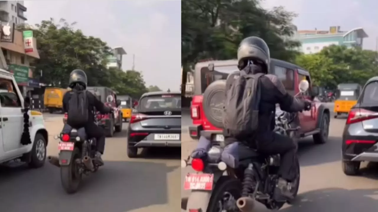750cc में आ रही Royal Enfield की इंटरसेप्टर, टेस्टिंग के दौरान हुई स्पॉट; तस्वीरें वायरल 750cc में आ रही Royal Enfield की इंटरसेप्टर, टेस्टिंग के दौरान हुई स्पॉट; तस्वीरें वायरल