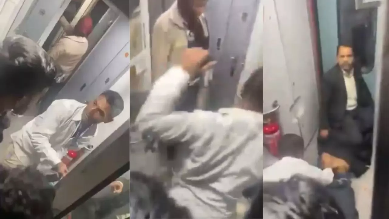 TTE ने गर्दन पर रखी लात, अटेंडेंट ने बरसाएं बेल्ट; रेलकर्मियों की बेरहमी का वीडियो वायरल