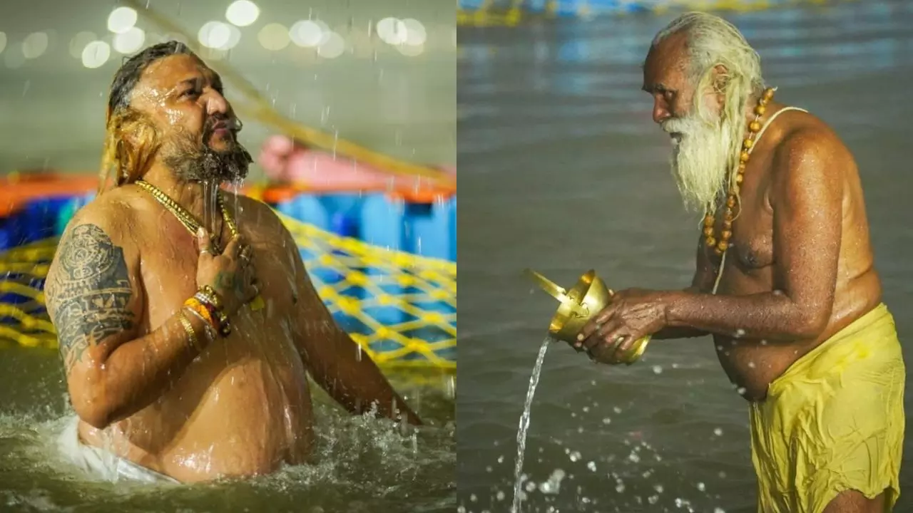 आस्था के महासंगम में देसी ही नहीं विदेशी भी लगा रहे डुबकी, देखिए पहले दिन महाकुंभ से आई तस्वीरें-VIDEO आस्था के महासंगम में देसी ही नहीं विदेशी भी लगा रहे डुबकी, देखिए पहले दिन महाकुंभ से आई तस्वीरें-VIDEO