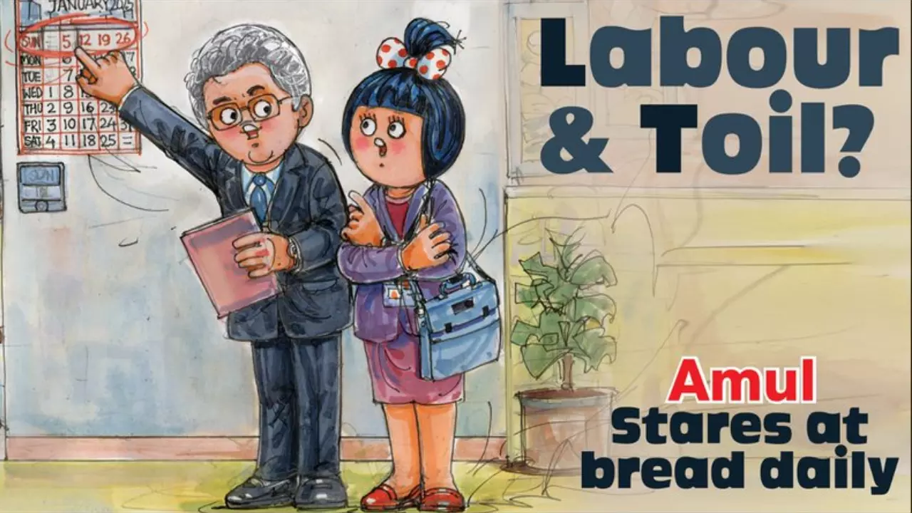 L&T चेयरमैन के 90 घंटे काम करने के बयान पर Amul ने ली चुटकी, जारी किया पोस्टर L&T चेयरमैन के 90 घंटे काम करने के बयान पर Amul ने ली चुटकी, जारी किया पोस्टर