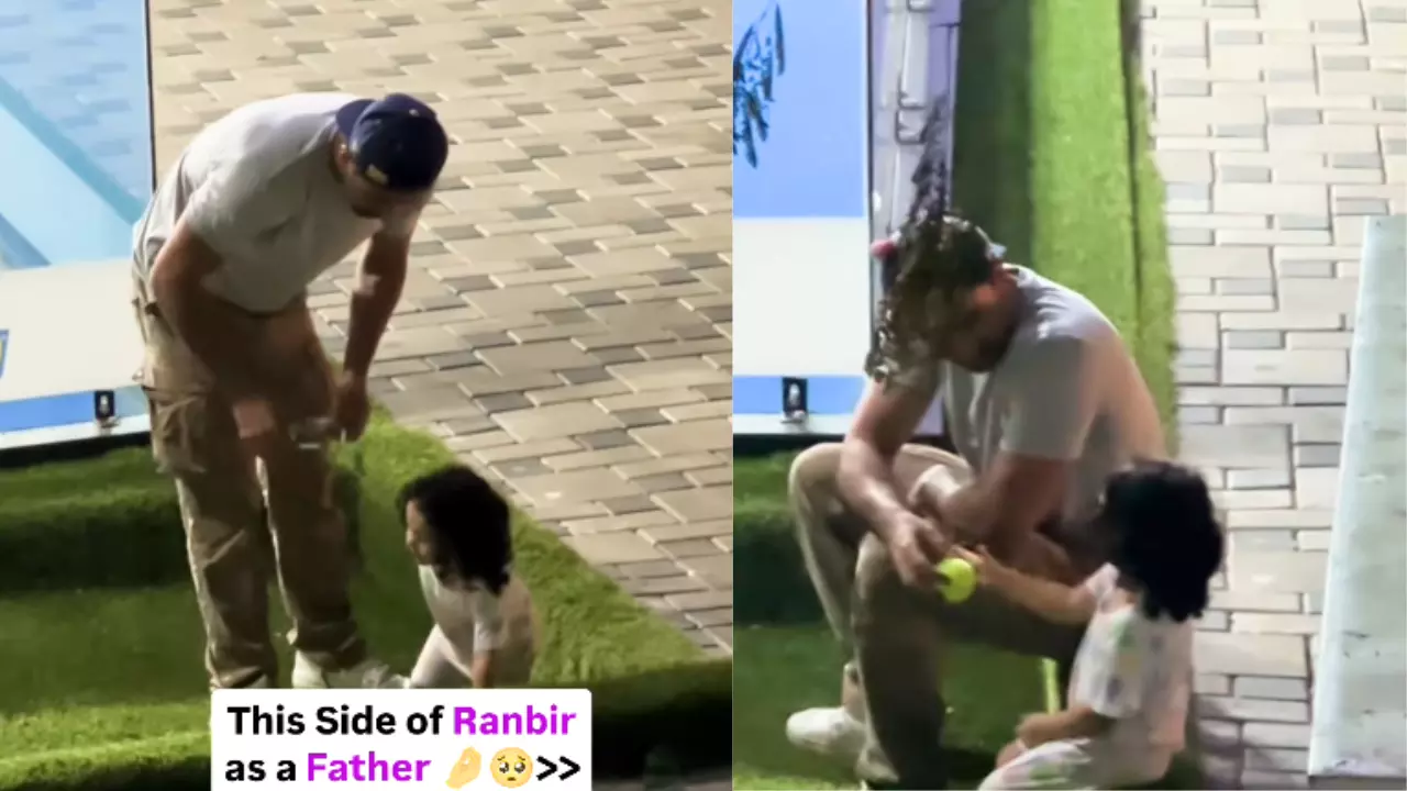 खेलते-खेलते गिरी Raha! पापा Ranbir ने ऐसे की बेटी की Care, देखें Viral Video
