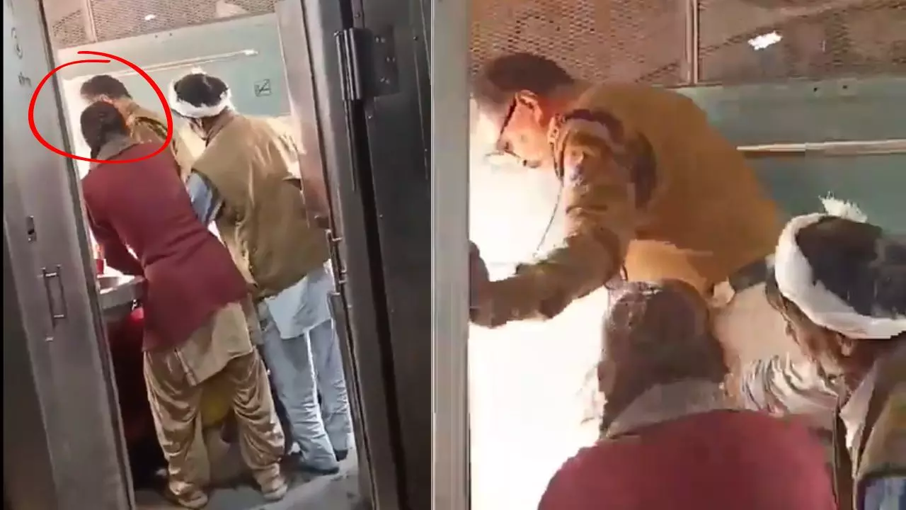 RPF हेड कांस्टेबल ने महिला यात्री को मारा थप्पड़, वीडियो वायरल होने पर विभाग ने किया सस्‍पेंड