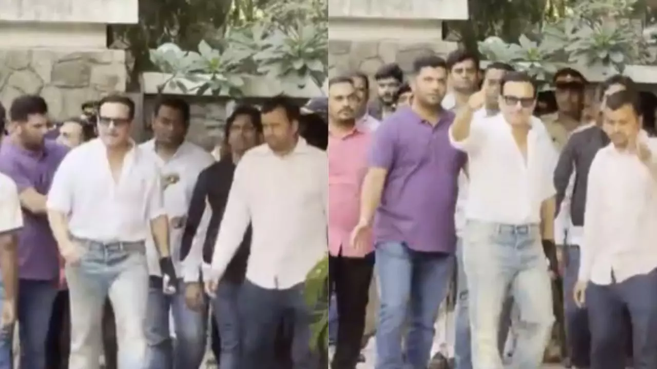 बाजुओं तक चढ़ी हुई शर्ट, अंदाज Tiger वाला- अस्पताल से डिस्चार्ज होकर घर पहुंचे Saif Ali Khan बाजुओं तक चढ़ी हुई शर्ट, अंदाज Tiger वाला- अस्पताल से डिस्चार्ज होकर घर पहुंचे Saif Ali Khan