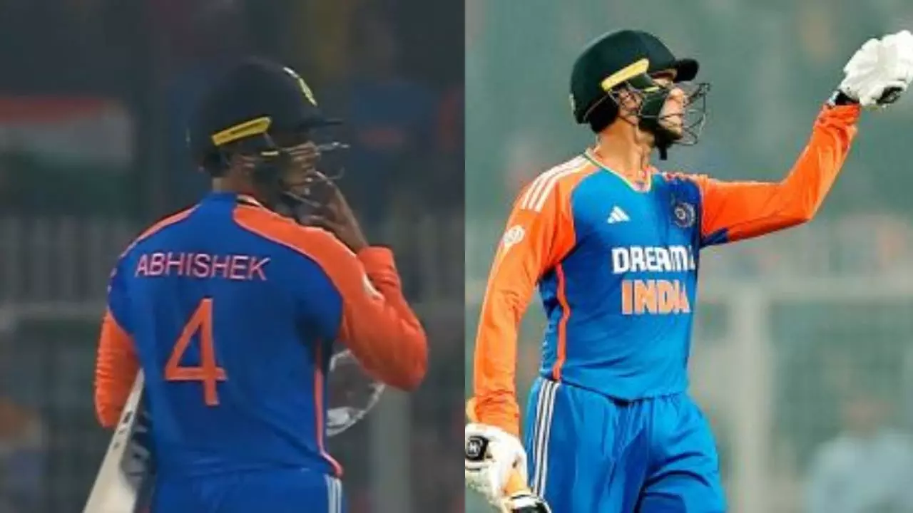 अभिषेक शर्मा ने तोड़ा रोहित और कोहली का विराट रिकॉर्ड, अंग्रेजों के खिलाफ खेली जोरदार पारी अभिषेक शर्मा ने तोड़ा रोहित और कोहली का विराट रिकॉर्ड, अंग्रेजों के खिलाफ खेली जोरदार पारी