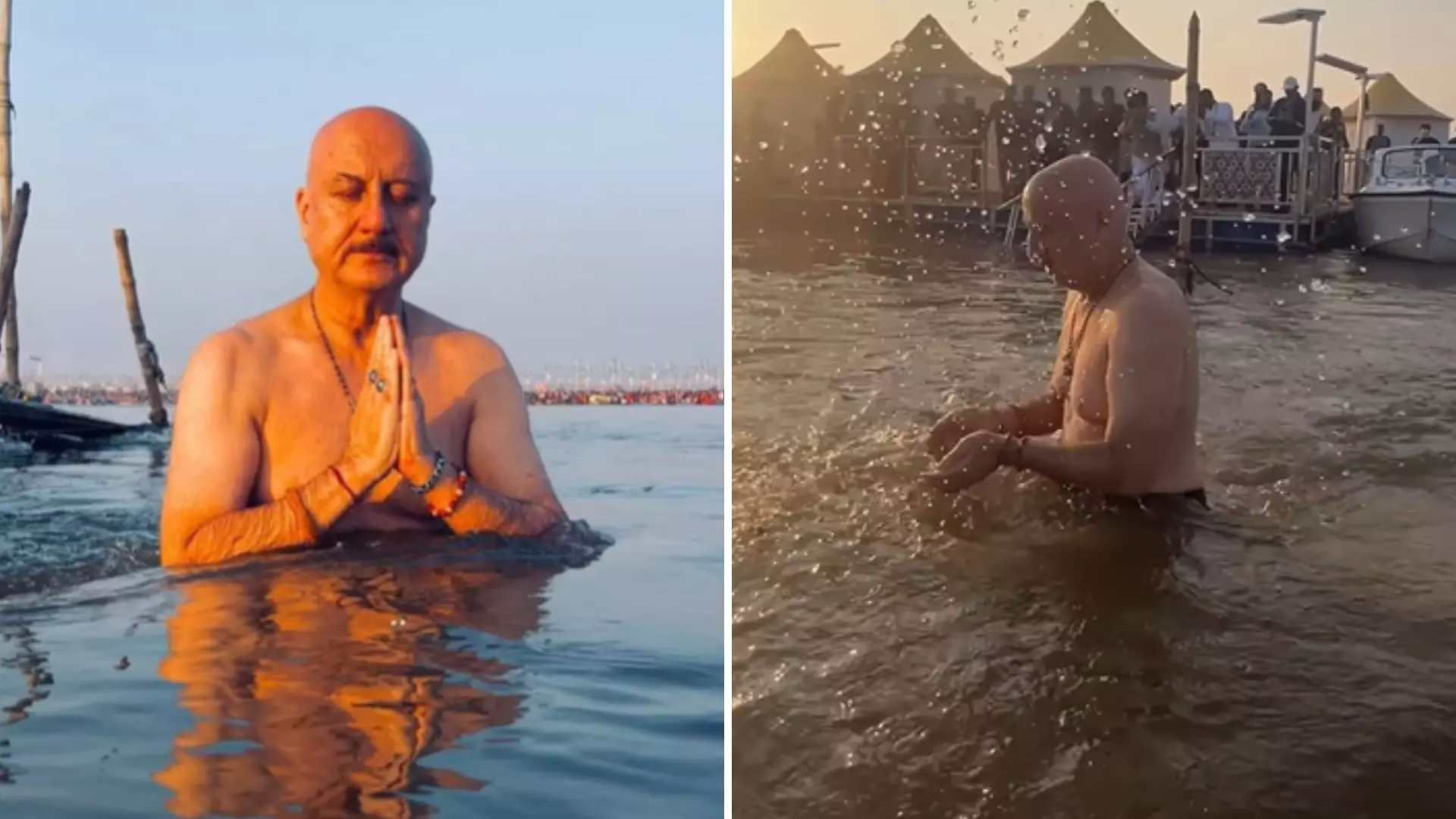 मेरा जीवन सफल हुआ....' Anupam Kher ने महाकुंभ के त्रिवेणी संगम में लगाई डुबकी, इमोशनल हुए एक्टर | 'Mera Jivan Safal hua...' Anupam Kher took a dip in Triveni Sangam in Mahakumbh,