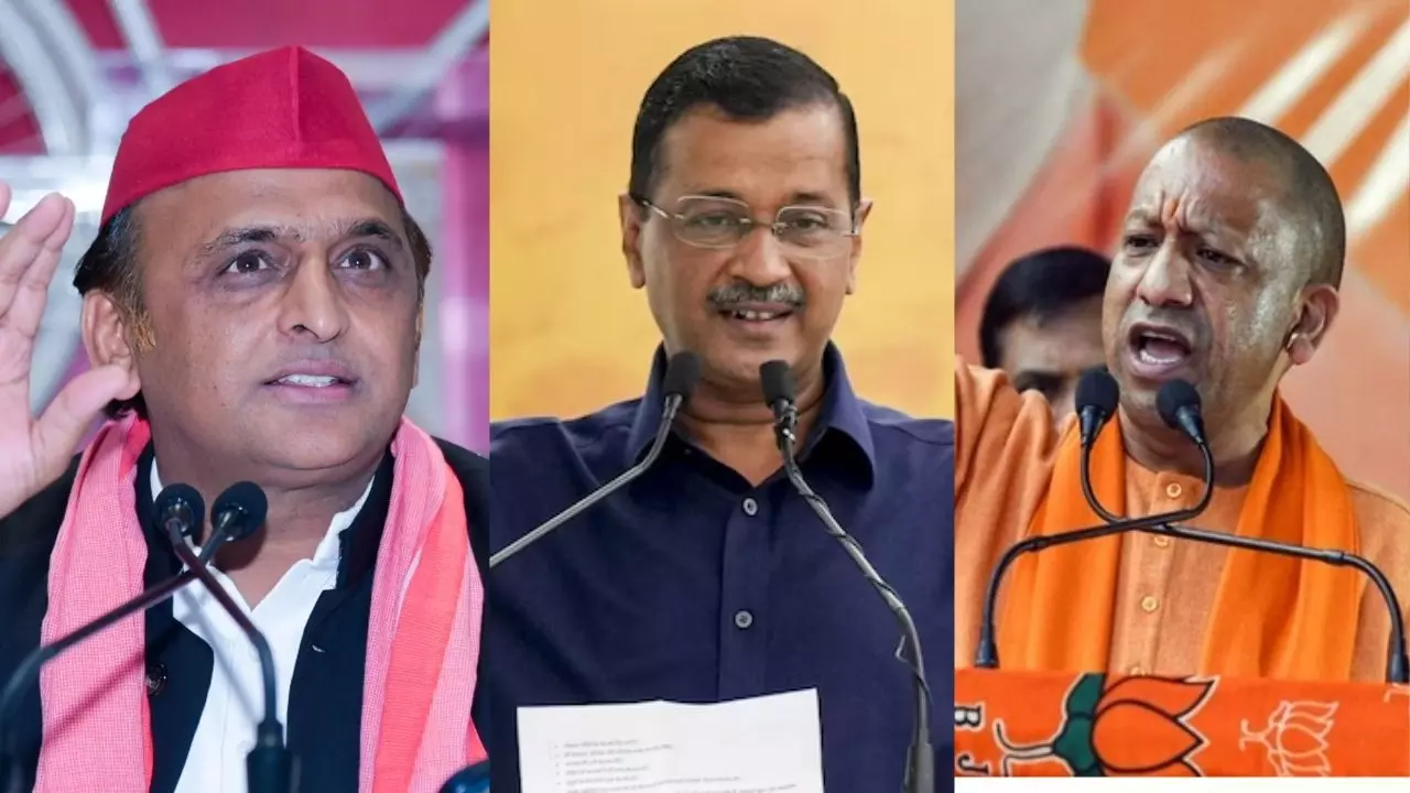 क्‍या मथुरा में यमुना का पानी पिएंगे योगी? केजरीवाल के बचाव में उतरे अखिलेश- UP सीएम को दिया चैलेंज