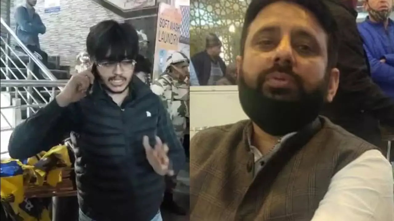 VIDEO: MLA का बेटा हूं...ऐसे कैसे चालान काटोगे, अमानतुल्लाह खान के बेटे ने सड़क पर किया हंगामा