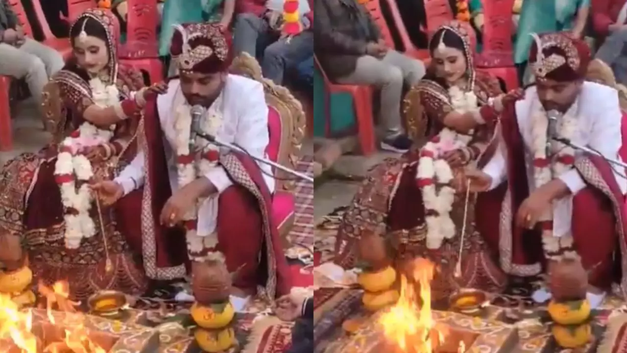 चर्चा में UP की यह शादी, जब दूल्हे राजा ही बन गए पंडित और फिर पढ़ा मंत्र; देखें Viral Video
