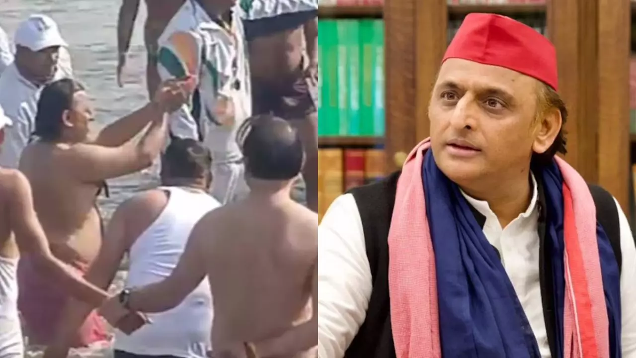 महाकुंभ पहुंचे अखिलेश यादव, लगाई आस्था की डुबकी; बोले- नेगेटिव पॉलिटिक्स के लिए जगह नहीं